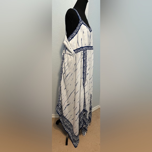 Roaman's Handkerchief Hem Maxi Dress EUC - Picture 3 of 6